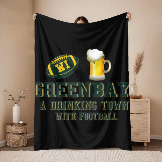 GreenBay Sports Team A Drinking Town Irish Gifts Throw Blankets