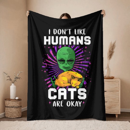 Alien Throw Blankets Ufo Extraterrestrial Children Mars