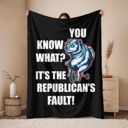 Joe Biden Running The Country's Like Riding A Bike Throw Blankets