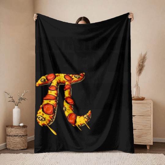 Math Student Fueled By Pizza Throw Blankets