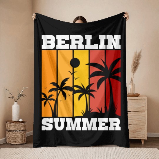 Berlin summer Throw Blankets