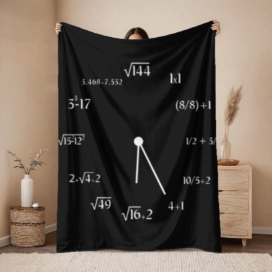 Math Meme Math Formula Meme Math Clock Throw Blankets
