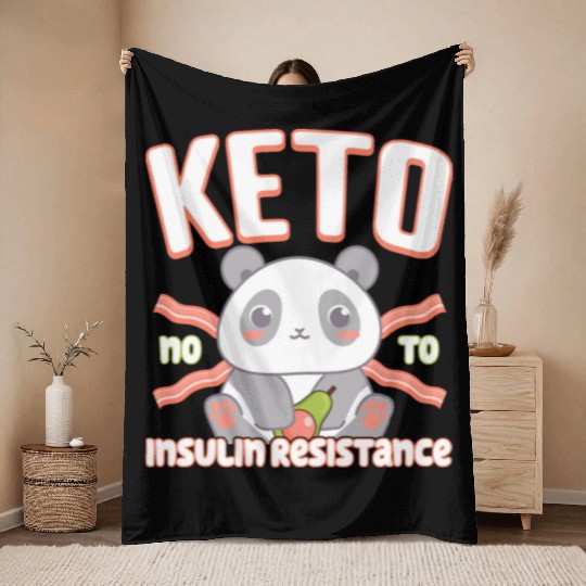 Baby Panda Bacon And Avocado Fasting Insulin, Keto Throw Blankets
