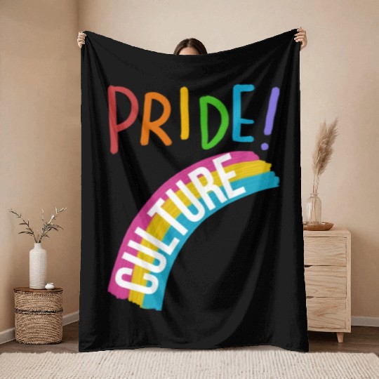 Culture pride, lgbt community Throw Blankets