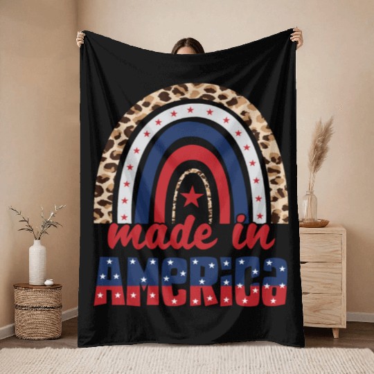Made In America Throw Blankets
