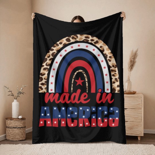 Made In America Throw Blankets