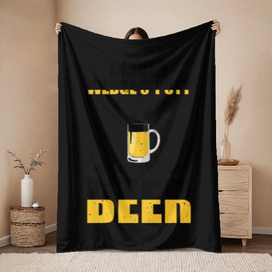 Novelty Golfing Golfer Comical Field Sports Throw Blankets