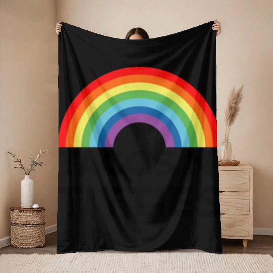 Tacos and Titties Funny LGBT Gay Pride Gifts LGBTQ Throw Blankets