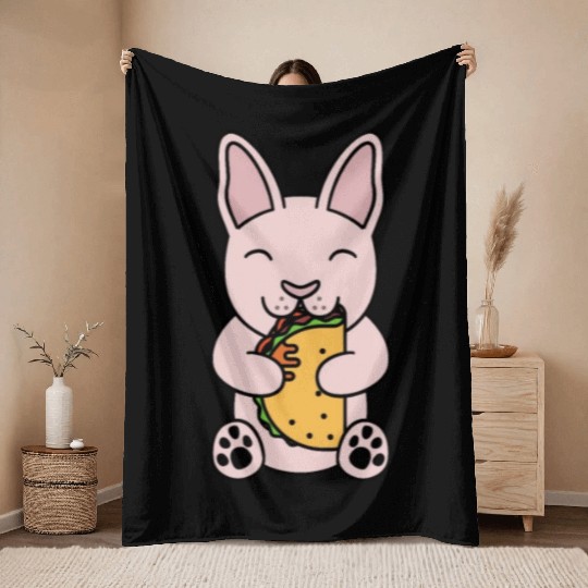 Sphynx Cat Taco Lover Throw Blankets