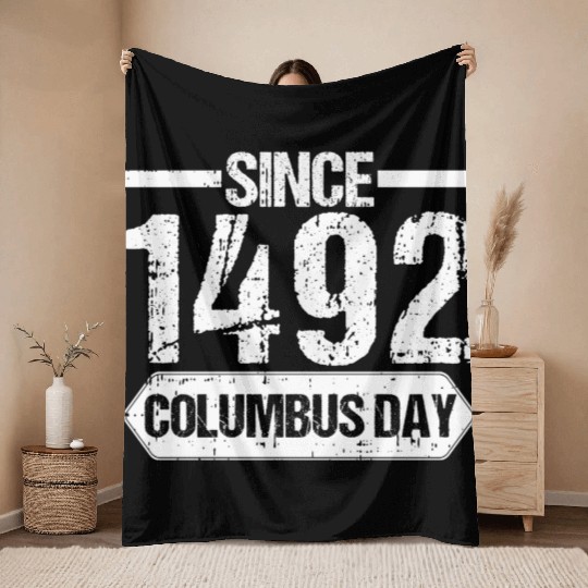 Columbus Day Italian Pride Throw Blankets