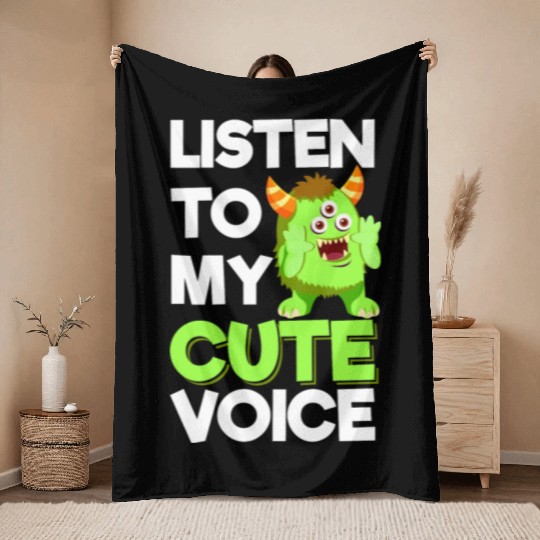 Cute Baby Little Sister Throw Blankets