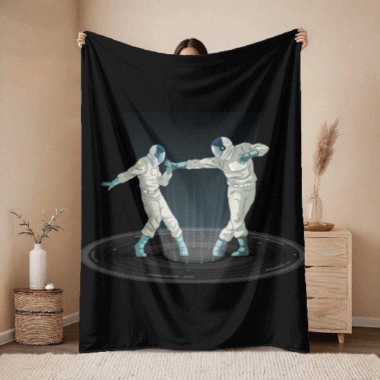 Dancing Astronauts Throw Blankets