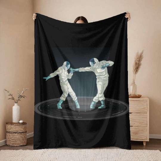 Dancing Astronauts Throw Blankets