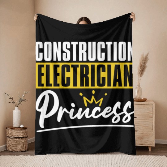 Electrician Electrical Engineer Lineman Throw Blankets