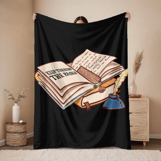 Keep turning the pages a better chapter lies a hea Throw Blankets