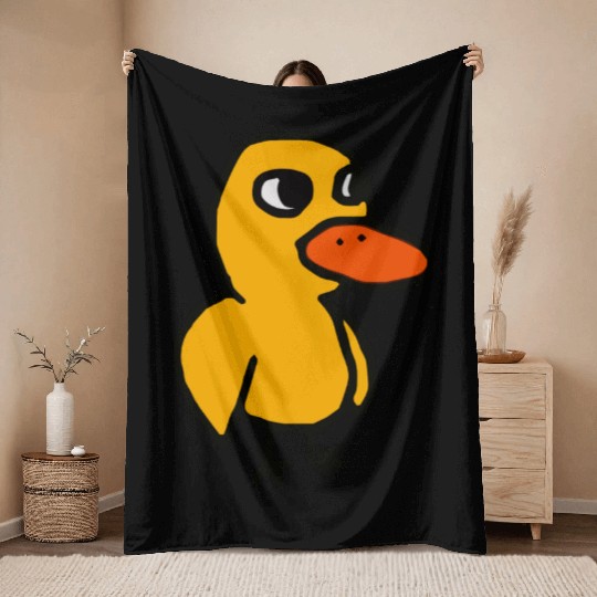 The Duck From the Duck Song Throw Blankets