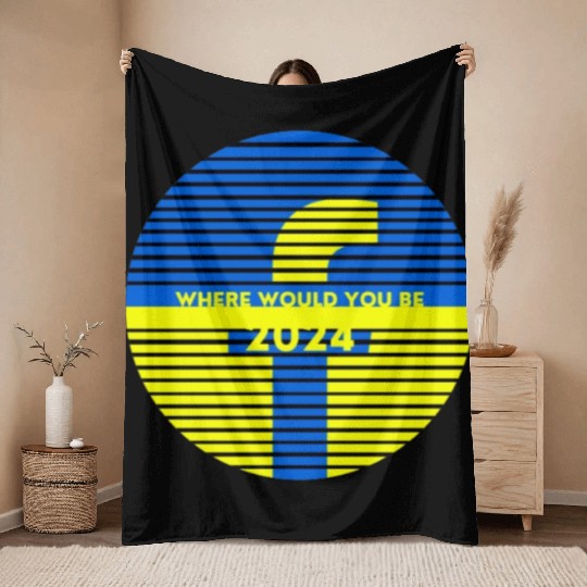 New design in solidarity with Ukraine WHERE WOULD Throw Blankets