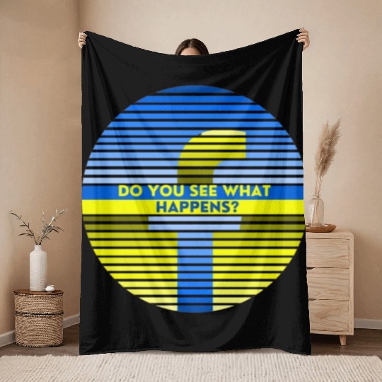 Beautiful new design in solidarity with Ukraine Throw Blankets