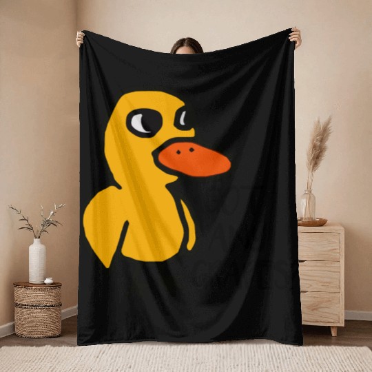 The Duck From the Duck Song Throw Blankets