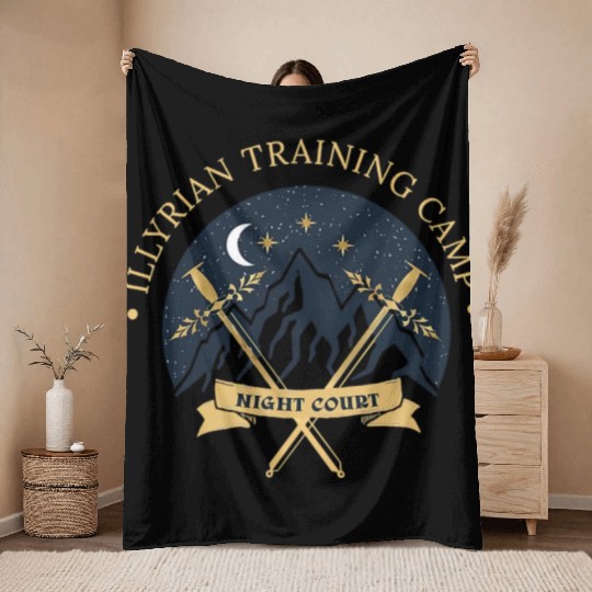 ACOTAR Illyrian Training Camp Camping Lover Throw Blankets