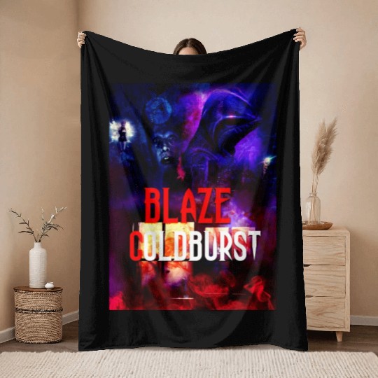 Blaze Goldburst Fantasy Book Thriller Throw Blankets