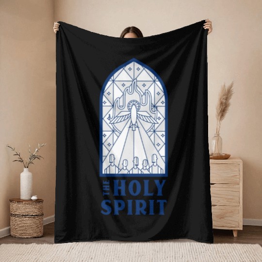 The Holy Spirit Throw Blankets