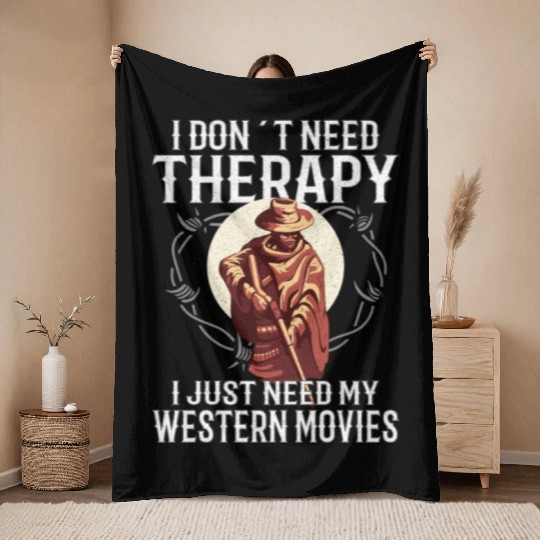Cowboy Barn Bull Rider Rodeo Country Western Movie Throw Blankets