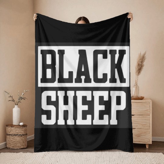 Black Sheep Throw Blankets