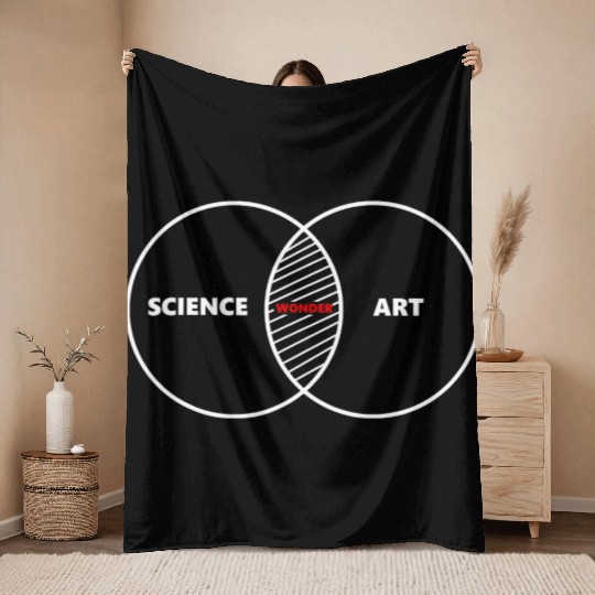 Science And Art Wonder Creative Student Teacher Throw Blankets