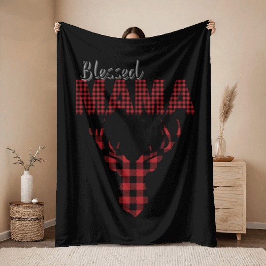 Blessed Mama. Throw Blankets