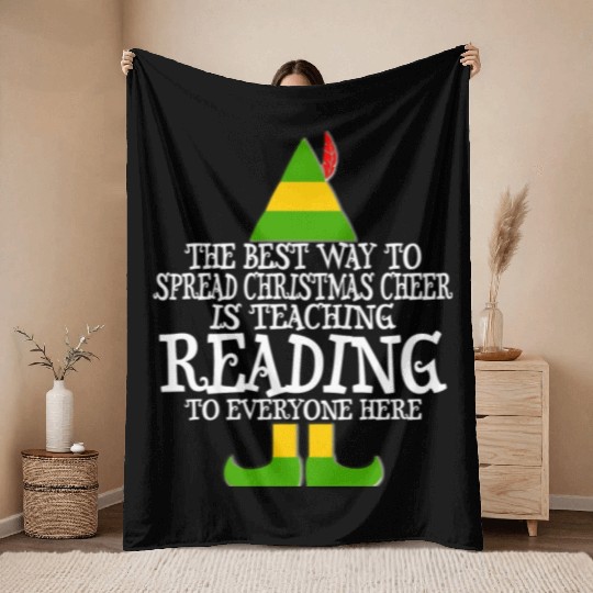 Spread Christmas Cheer Teaching Reading Teacher El Throw Blankets