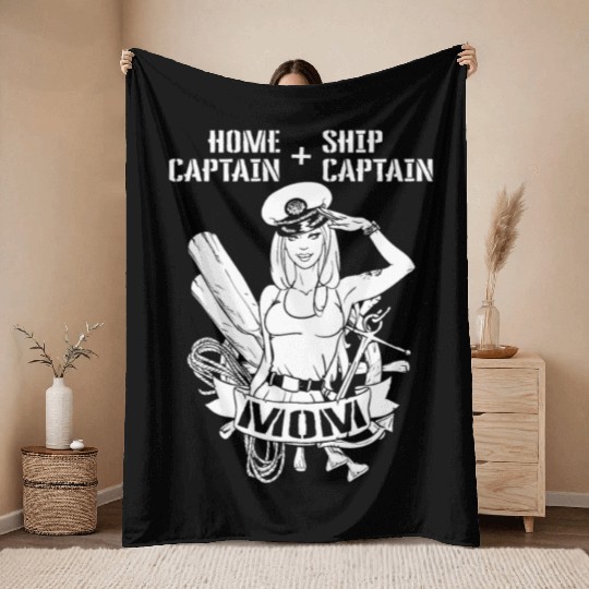 Sailing Anchor Sailboat Sailor Throw Blankets