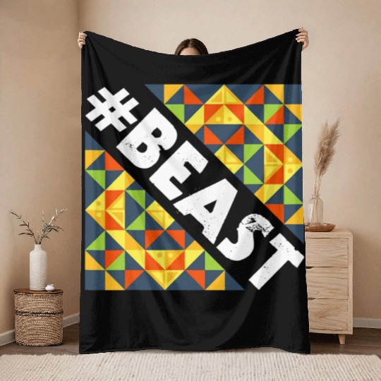 Hashtag Beast Throw Blankets Workout Throw Blankets Gym Throw Blankets