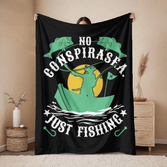 Conspiracy Pirate Throw Blankets