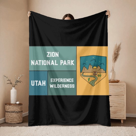 Zion National Park Throw Blankets
