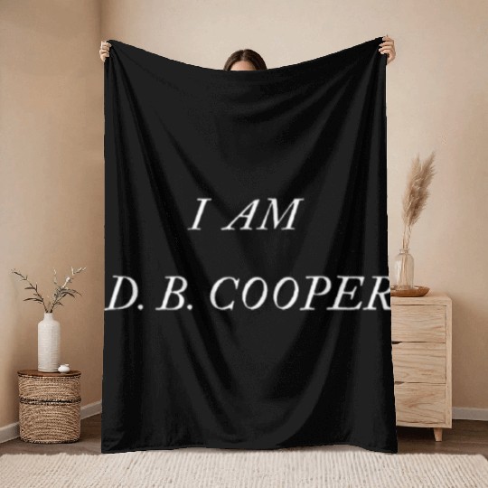 I AM D.B. COOPER Throw Blankets