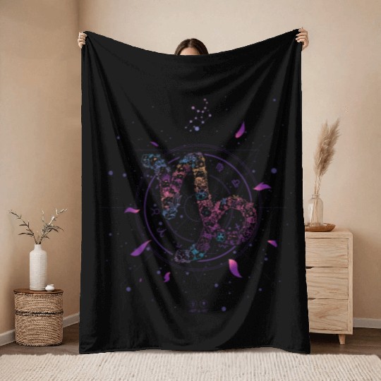 Capricorn Zodiac Astrology Capricorn Zodiac Astrol Throw Blankets