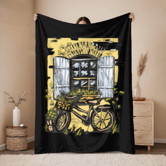 Wanna know the secret to happiness? Flower plants Throw Blankets