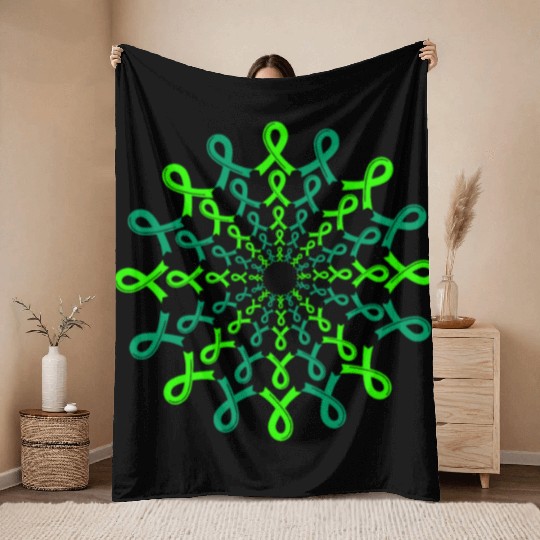 Gastroparesis Awareness Support Squad Cancer Throw Blankets