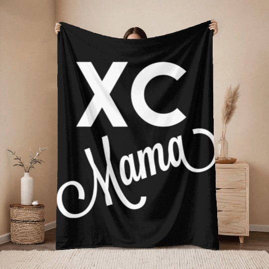 Cross Country Mom Xc Mama Throw Blankets