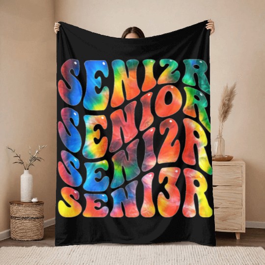 Senior Graduation Back To School Class of 2023 Throw Blankets