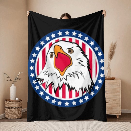 Red White and Blue For You Throw Blankets