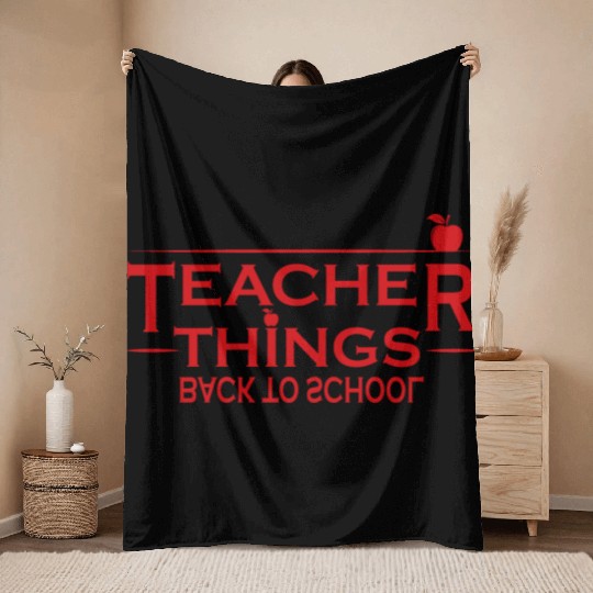 Teacher, Middle School Teacher, Elementary Teacher Throw Blankets