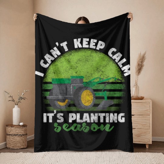 Agriculture Farm Hero Throw Blankets