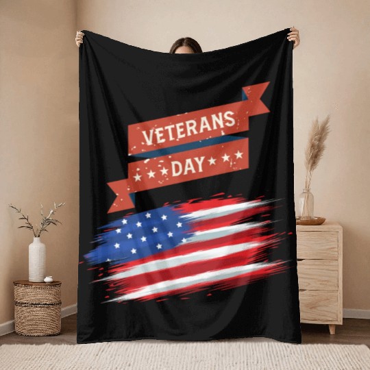 Thank You Veterans l Veterans Day Gift Idea Throw Blankets