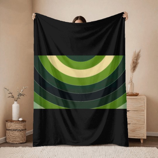 Colorful paint curves spinning with a spectrum Throw Blankets