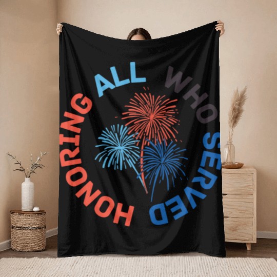 Thank You Veterans l Veterans Day Gift Idea Throw Blankets