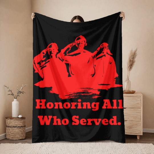 Thank You Veterans l Veterans Day Gift Idea Throw Blankets
