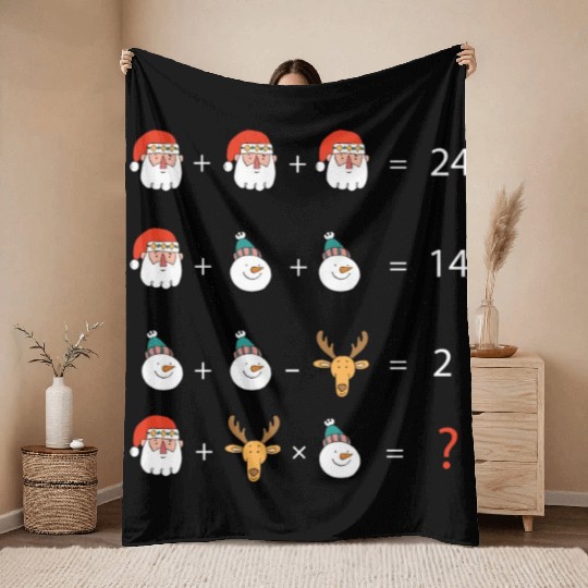 Math Teacher Equation Throw Blankets
