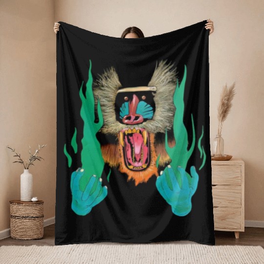 Animal Kaiyote Concert Throw Blankets